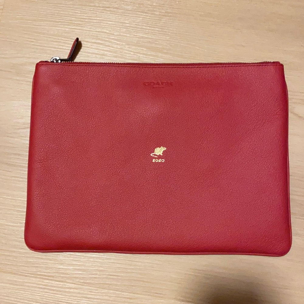 Coach flat pouch